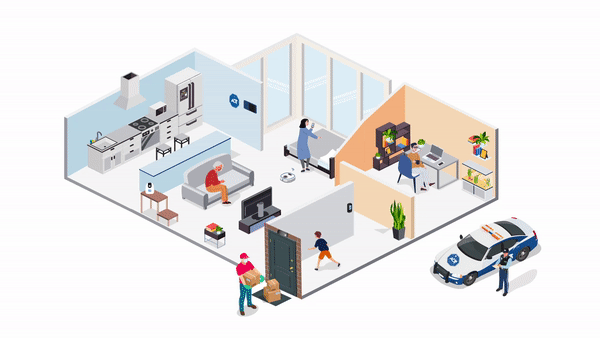 홈 보안 설계 구성도