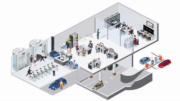 빌딩 보안 설계 구성도